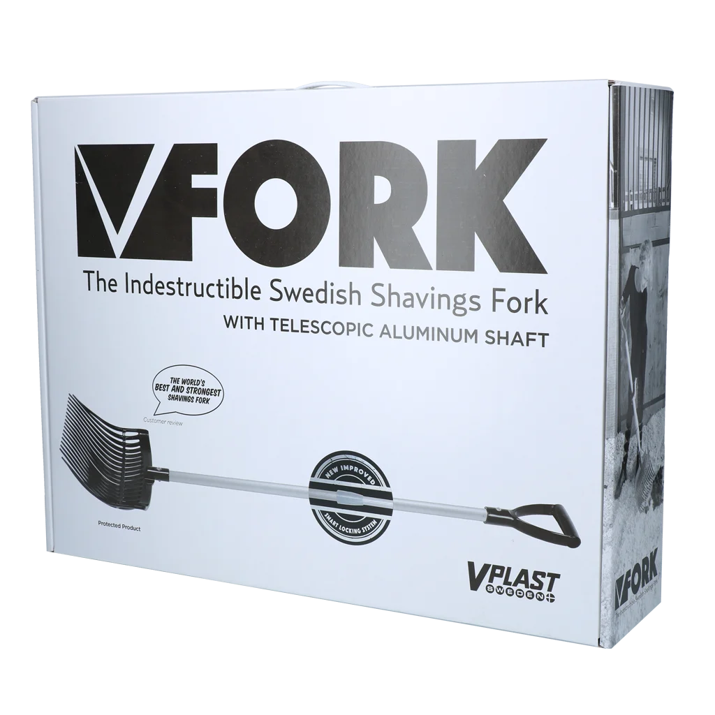 Kunststof Mestvork met Aluminium Steel Roze – Vplast - Afbeelding 4