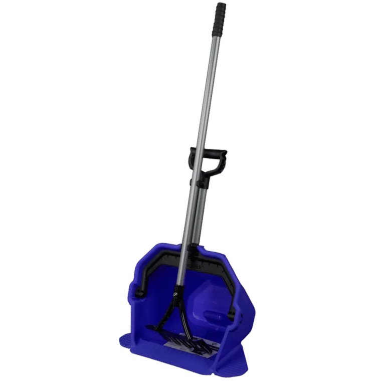 Mestboy met Voetsteun Blauw – Vplast Quick Pick