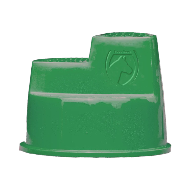 Opstaphulp met 3 Antislip Treden, Groen, 53 cm – Excellent Horse