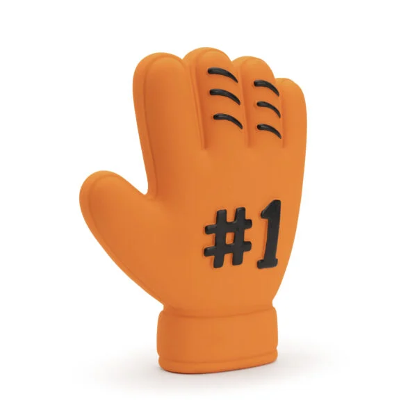 Hondenspeeltje in Handschoenvorm van Latex, Oranje – Holland WK Handschoen