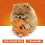 Hondenspeeltje in Handschoenvorm van Latex, Oranje – Holland WK Handschoen - Afbeelding 6