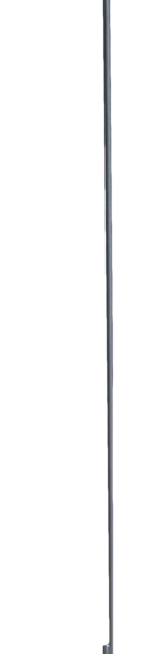 Instappaal van Verenstaal met Krul, Wit, 110 cm – ZoneGuard