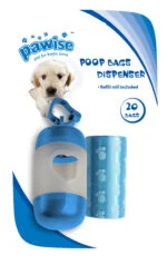 Poepzakjeshouder met 2 Rollen van 20 Zakjes, voor Riem of Broek – Pawise Poop Bag Dispenser - Afbeelding 2