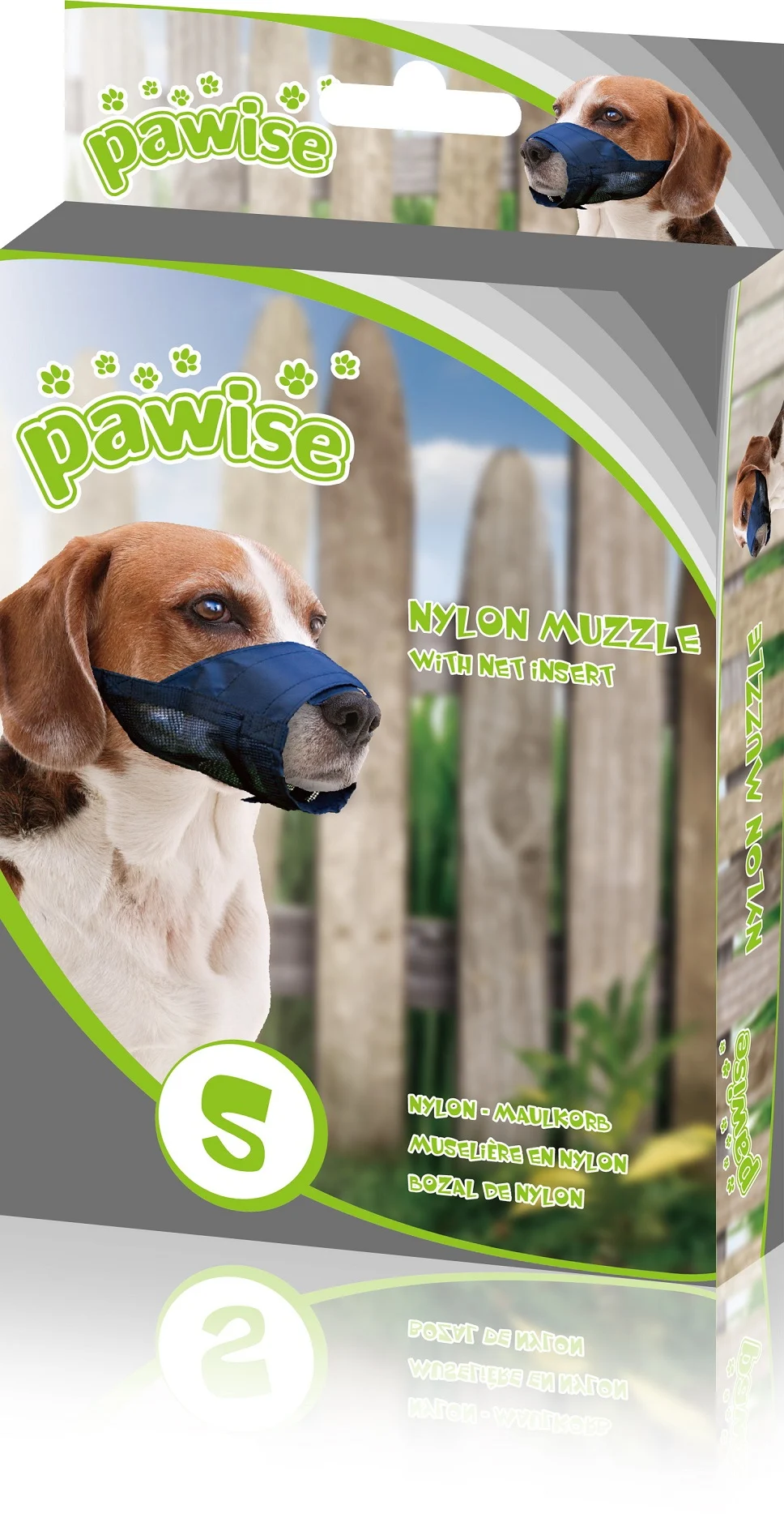 Hondenmuilkorf van Nylon, Verstelbaar, Zwart, Maat XS – Pawise Adjustable Nylon Muzzle XS - Afbeelding 1