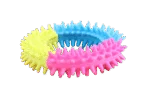 Hondenspeelring in Regenboogkleuren – Pawise Rainbow World Ring M