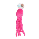 Hondenknuffel Octopus van Pluche met Pieper, Assorti, L – Pawise Multicolor Plush Octopus (3 colour assorted) L - Afbeelding 2