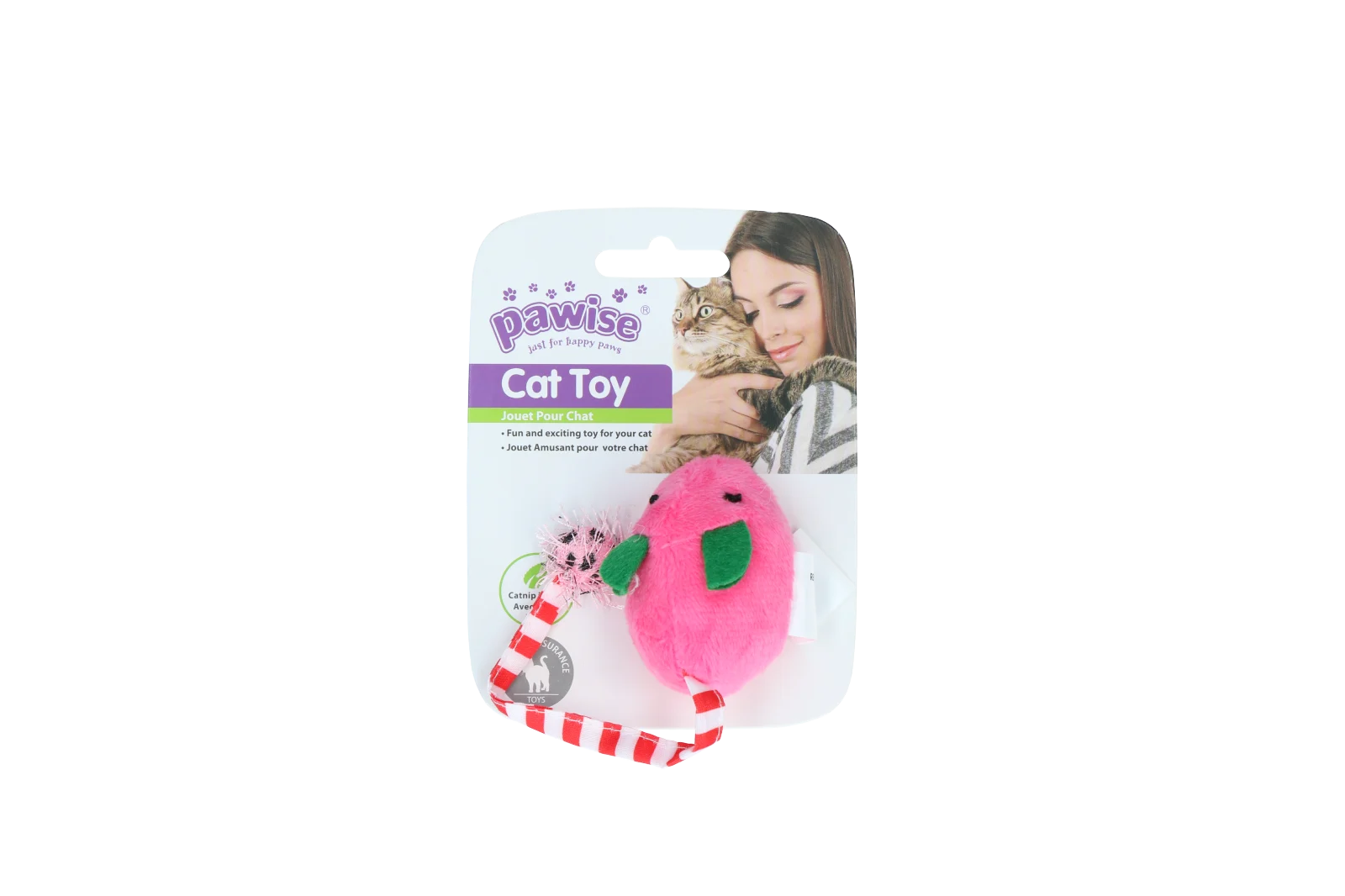 Knuffelmuis met Catnip en Kreukelgeluid, 16 cm – Pawise Plush Mice Toy - Afbeelding 3
