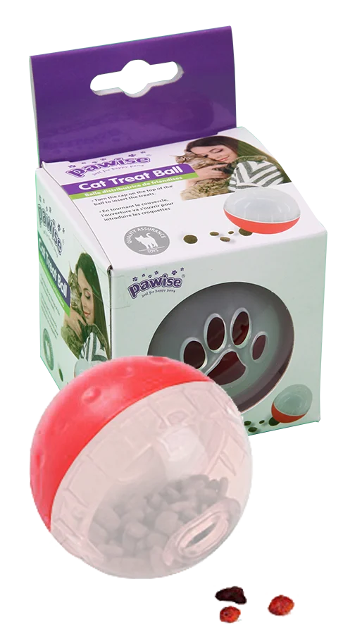 Snackbal voor Katten, ø 8 cm – Pawise Cat Treat Ball - Afbeelding 2
