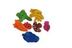 Knaagspeelgoed van Hout, 18 Stuks – Pawise Play Time Small Pet Fruit & Veggie mix - Afbeelding 3