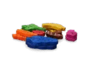 Knaagspeelgoed van Hout, 18 Stuks – Pawise Play Time Small Pet Fruit & Veggie mix - Afbeelding 2