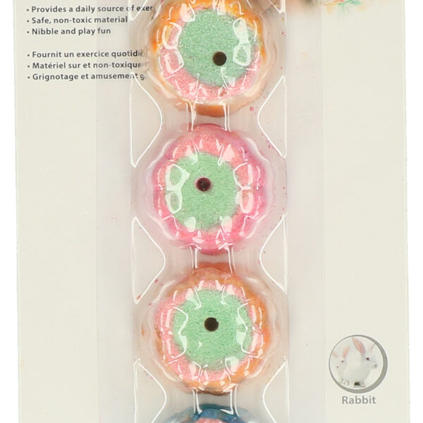Knaagtaartje voor Konijnen en Cavia's, 3 x 1 cm – Pawise Play & Chew Pie