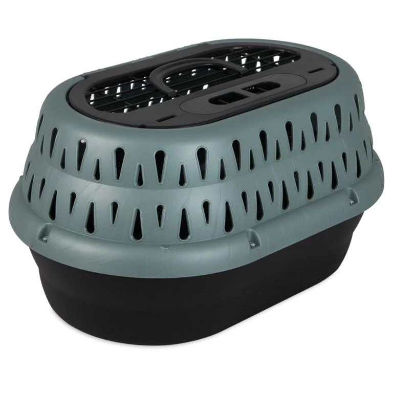 Reismand voor Katten met Bovenopening, Groen, 48,3 x 31,8 x 27,4 cm – Petmate Top Load Cat Kennel
