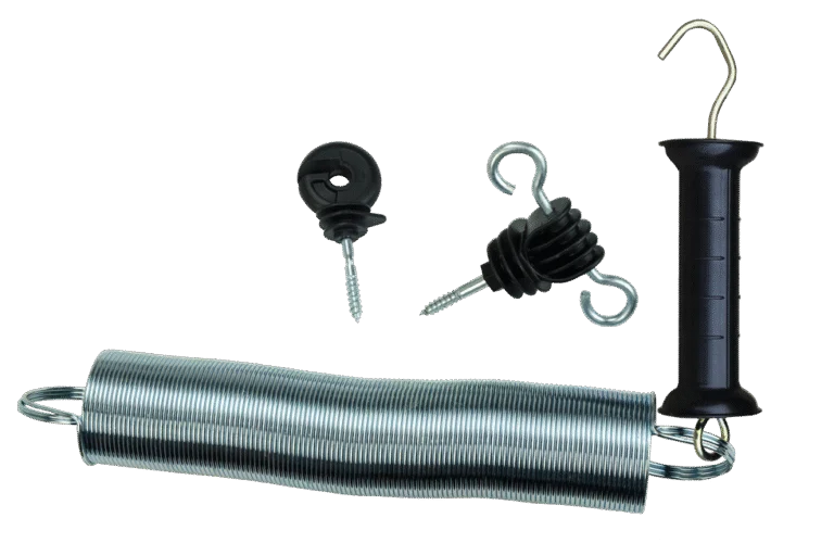 Poortgreep met Veer, 5 cm Veerdiameter en 2 Poortgreepankers – ZoneGuard
