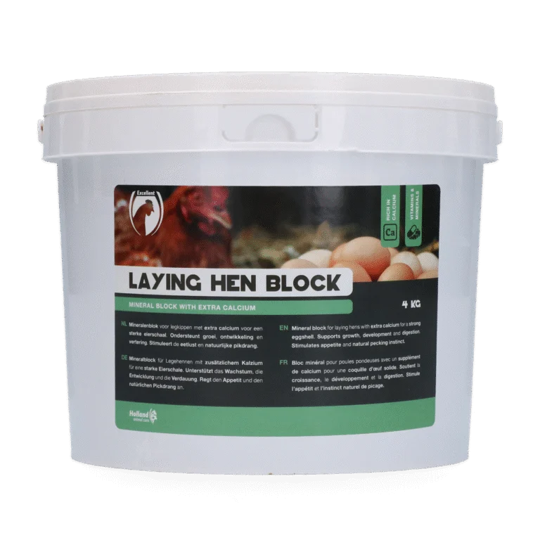 Pikblok voor Legkippen met Calcium, 4 kg – Excellent
