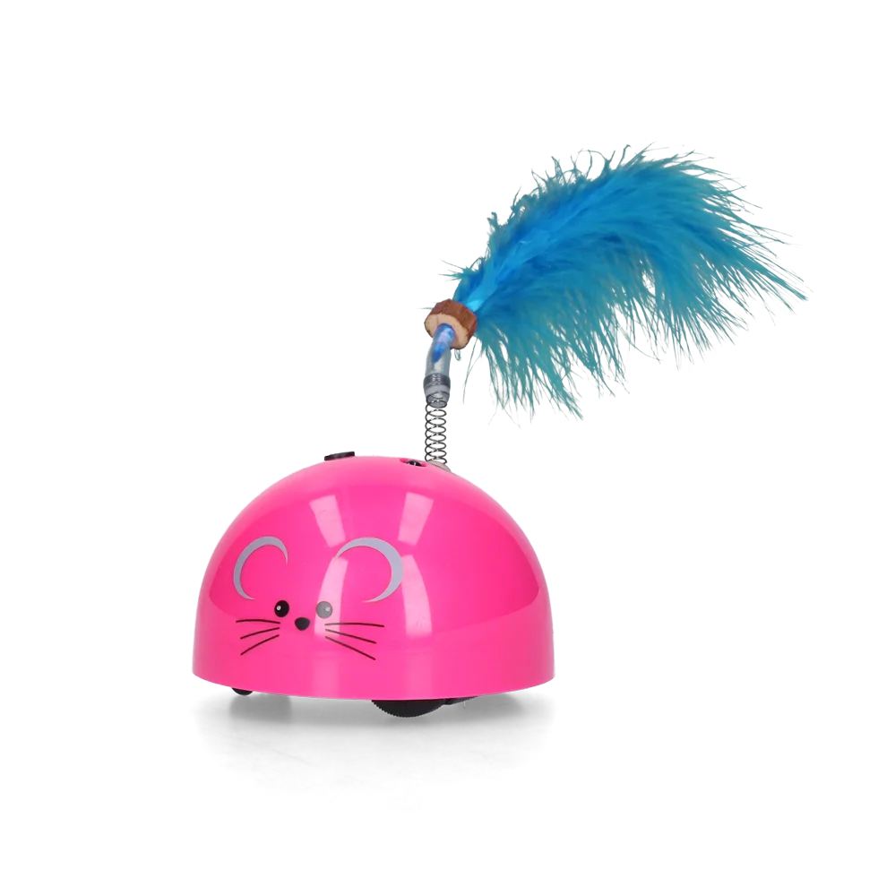 Speelmuis met Bewegingssensor en Madnip, Roze – Robocat Mouse - Afbeelding 2