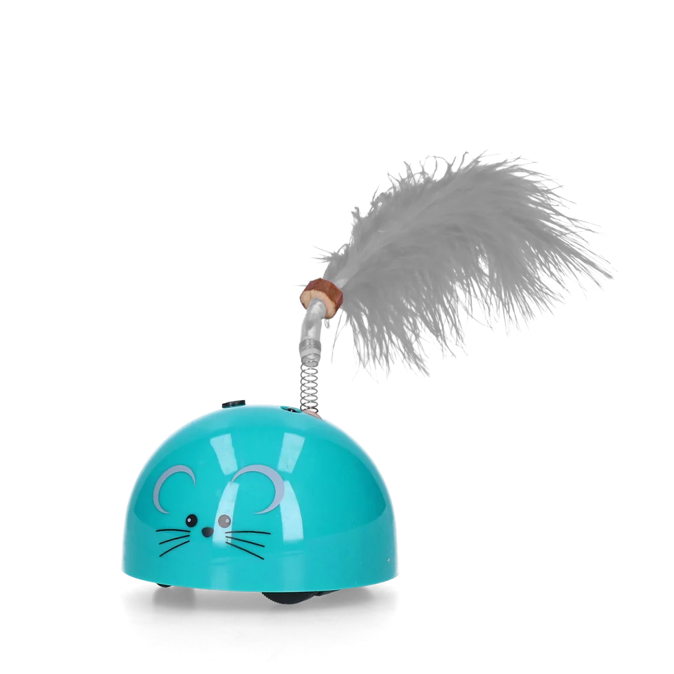 Speelmuis met Bewegingssensor en Madnip, Petrol – Robocat Mouse - Afbeelding 2