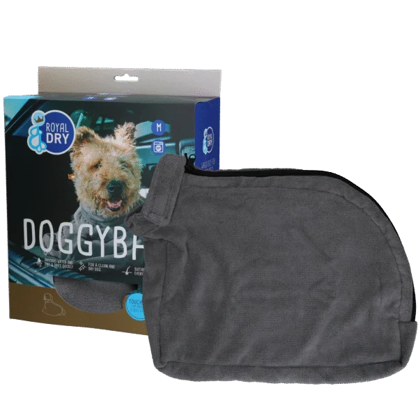 Hondendroogzak van Microvezel M, Ruglengte 60 cm – Royal Dry Doggy Bag