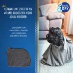 Hondendroogzak van Microvezel M, Ruglengte 60 cm – Royal Dry Doggy Bag - Afbeelding 5