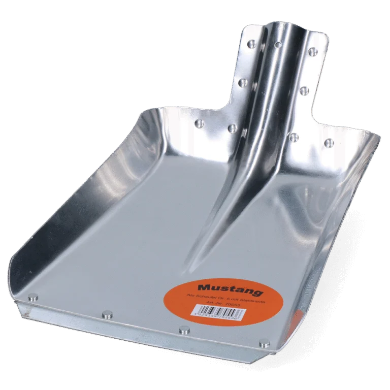 Aluminium Schop met Stalen Slijtstrip, 27 cm Breed, zonder Steel – Mustang