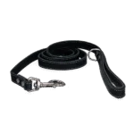 Hondenlijn van Leer met Handvat, Zwart, 1,8 cm x 130 cm – Spotted! Pro