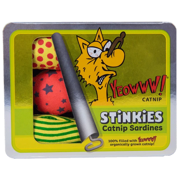 Kattenspeelgoed Sardines met Catnip – Yeowww! Stinkies Catnip Sardines Trio