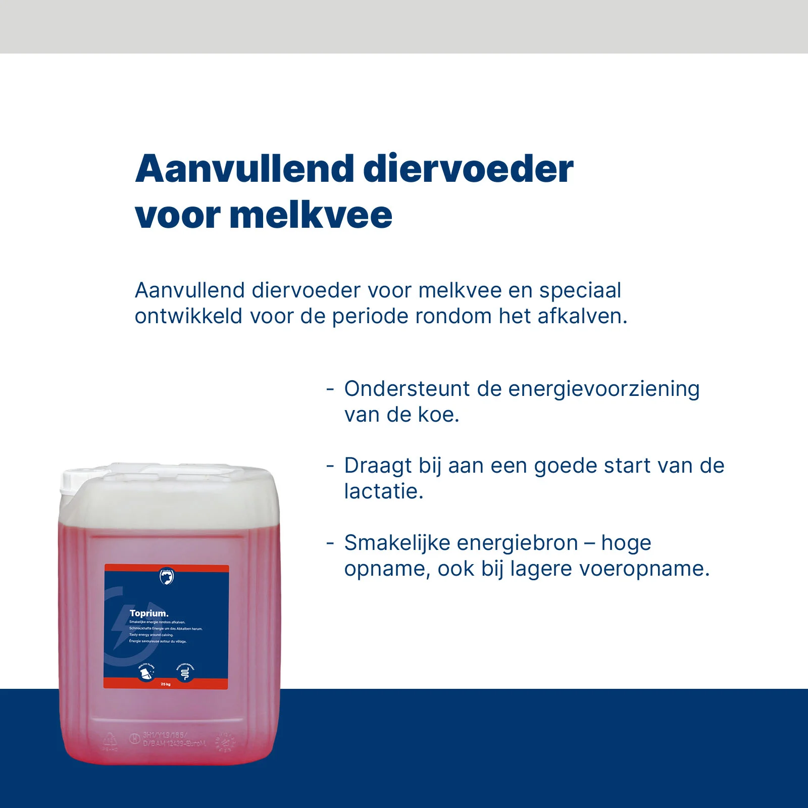 Aanvullend Diervoeder voor Melkvee Rondom Afkalven, 25 kg – Excellent Toprium - Afbeelding 2