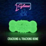 Speelbot voor Honden, Lichtgevend – 2 Glow Cracking & Tracking Bone - Afbeelding 3