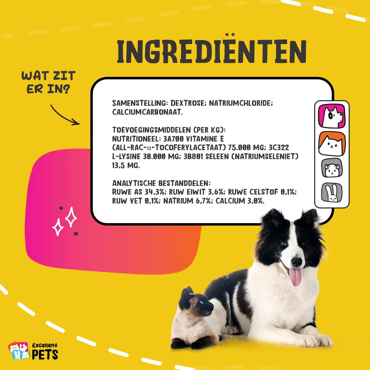 Supplementpoeder voor Honden en Katten met Vitamine E en Selenium, 250 g – Excellent Pets Vitamin E+ - Afbeelding 4