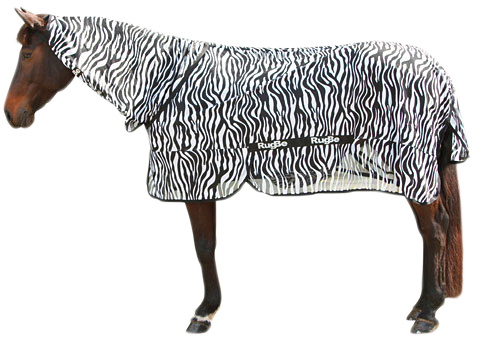 Vliegendeken met Halsdeel en Zebrapatroon, 185 cm Vliegendeken met Halsdeel en Zebrapatroon, 185 cm