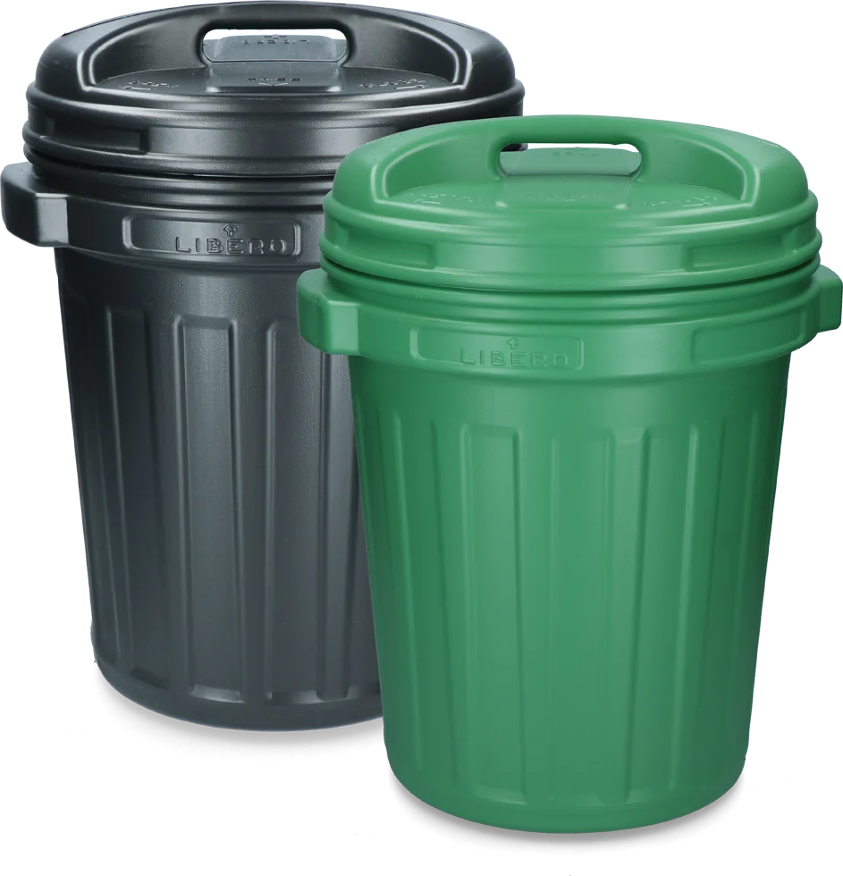 Voerton met Draaisluiting, 40 l, Groen - Afbeelding 1