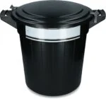 Voerton met Deksel en Slot, 40 l – Vplast - Afbeelding 4