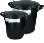 Voerton met Deksel en Slot, 40 l – Vplast