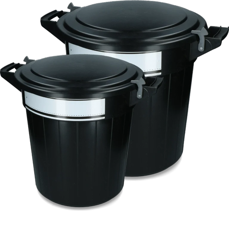 Voerton met Deksel en Slot, 40 l – Vplast