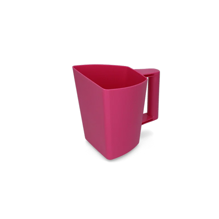 Voerschep van Kunststof met Inhoudsaanduiding, 2 l, Roze – Vplast Plus