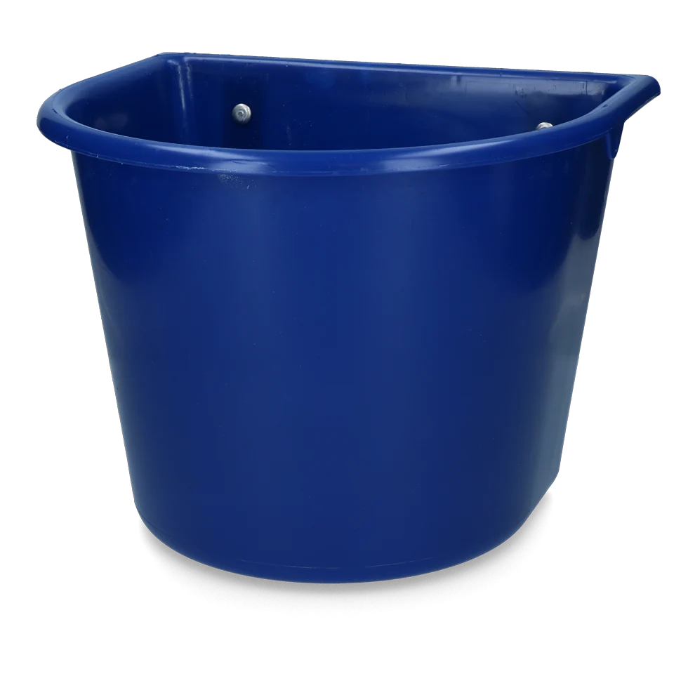 Ophangbare Voerbak met Haken, 15 l, Donkerblauw – Vplast - Afbeelding 1