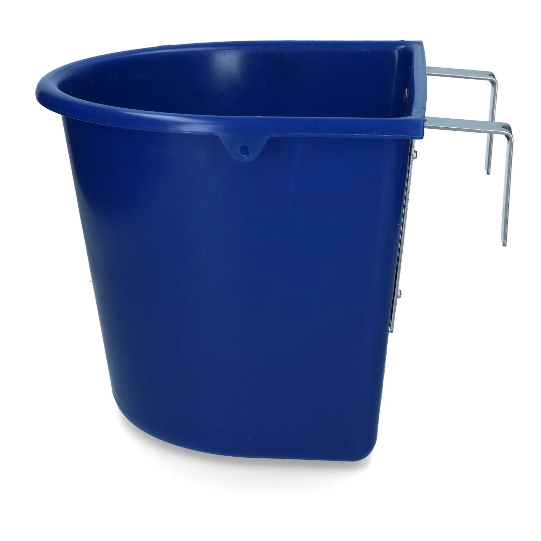 Ophangbare Voerbak met Haken, 15 l, Donkerblauw – Vplast - Afbeelding 2