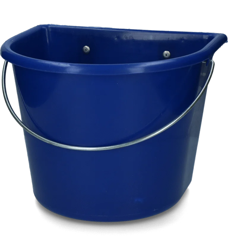 Voerbak met Ophanghaken en Hengsel, 15 l, Donkerblauw – Vplast