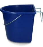 Voerbak met Ophanghaken en Hengsel, 15 l, Donkerblauw – Vplast - Afbeelding 2
