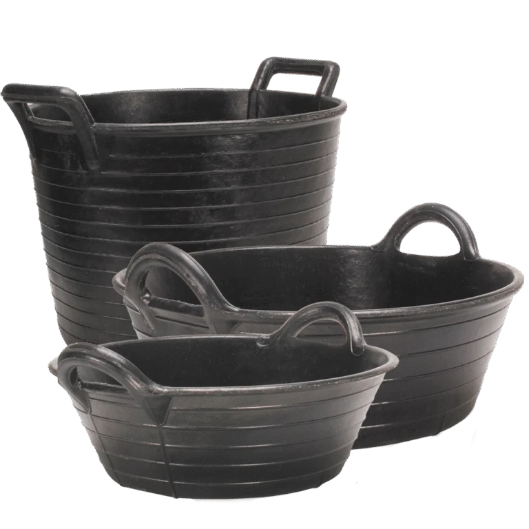 Voertrog van Natuurrubber voor Voer en Water, 20 l – Gobel