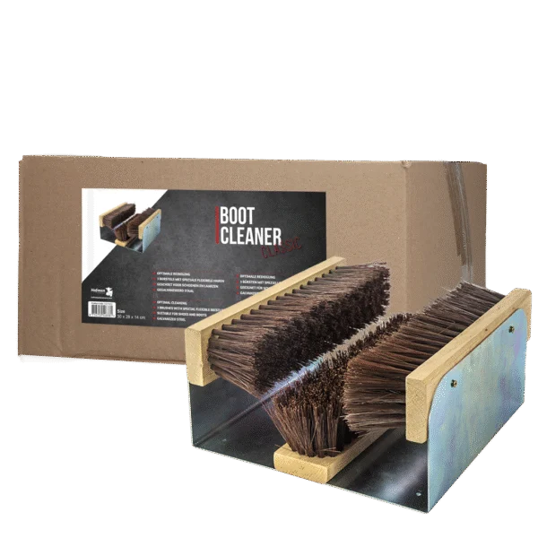 Voetenveger Boot Cleaner met 3 Borstels en Flexibele Haren, 30 x 28 x 14 cm