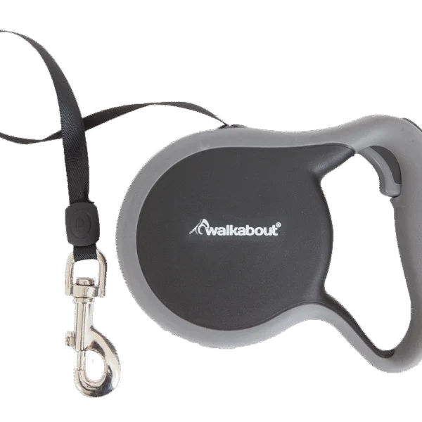 Oprolbare Hondenriem Zwart S, 4 m – Petmate Walkabout