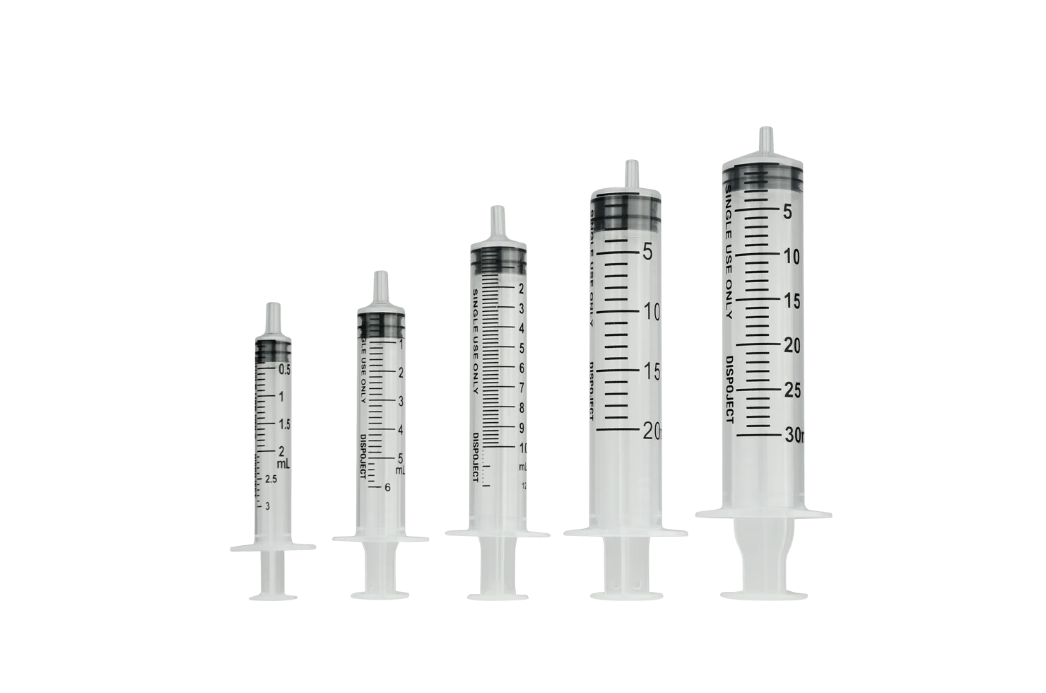 Wegwerpspuit 2 tot 3 ml, Driedelig en zonder Naald – Génia Dispoject - Afbeelding 1