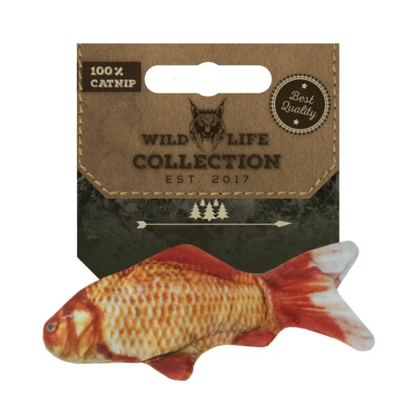 Speelvis voor Katten met Kattenkruid – Wild Life Collection Cat Goudvis