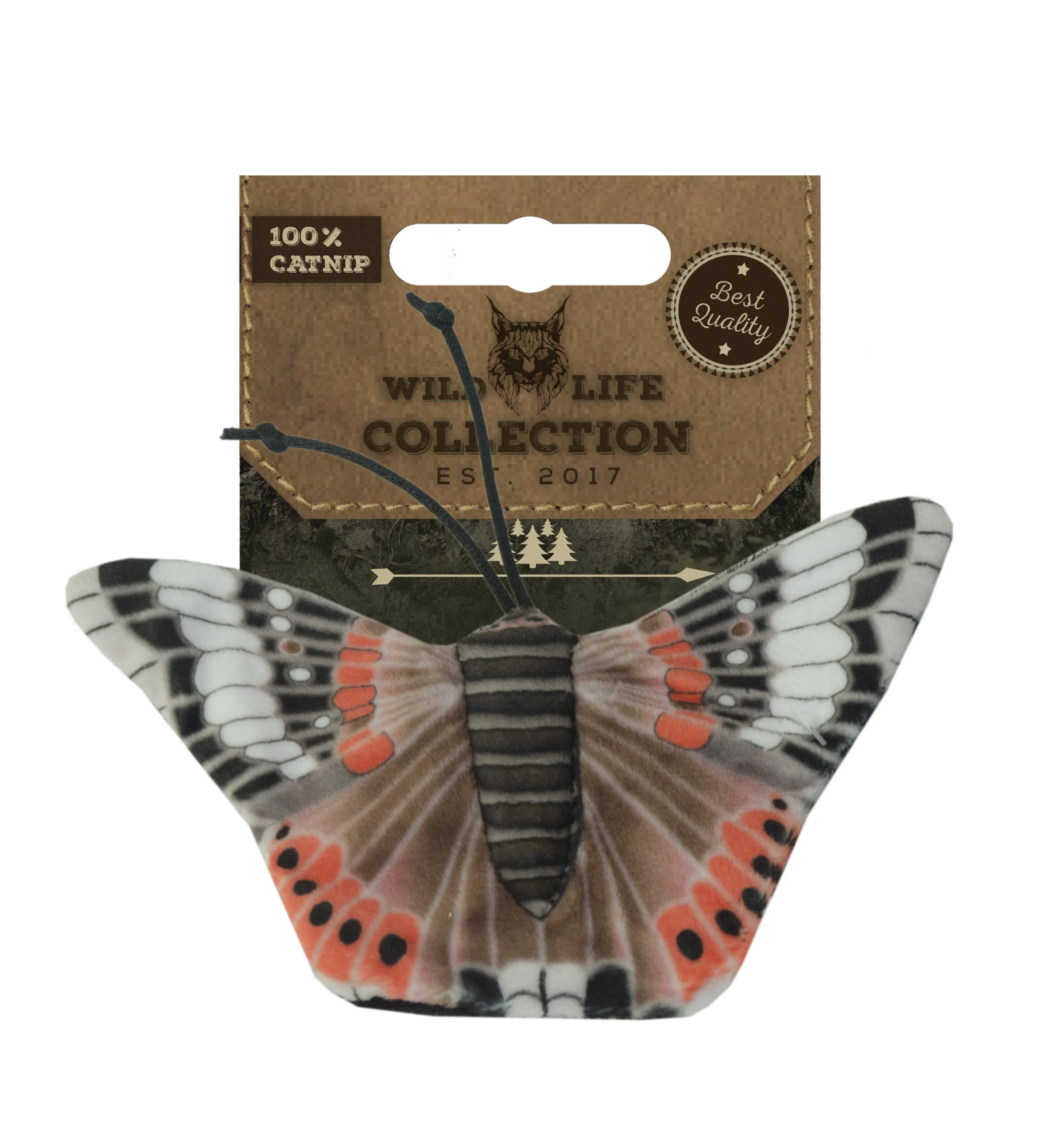 Speelvlinder voor Katten met Kattenkruid – Wild Life Collection Cat Admiraalvlinder - Afbeelding 1