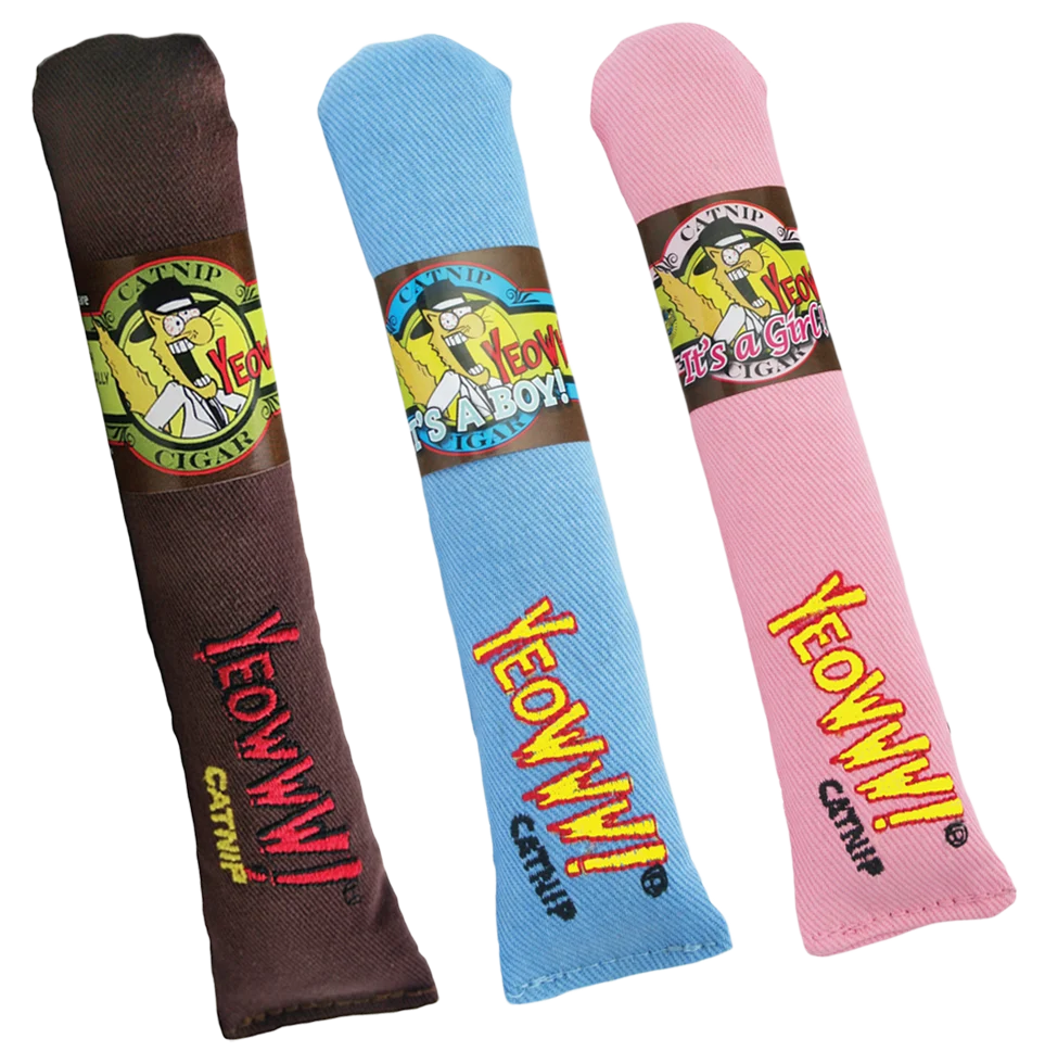 Speelsigaar voor Katten met Kattenkruid, Blauw, 18 cm – Yeowww! Cigar - Afbeelding 3