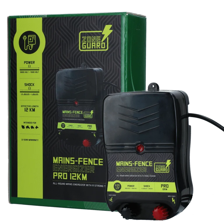 Schrikdraadapparaat op Netstroom – ZoneGuard Energizer Pro 12 km