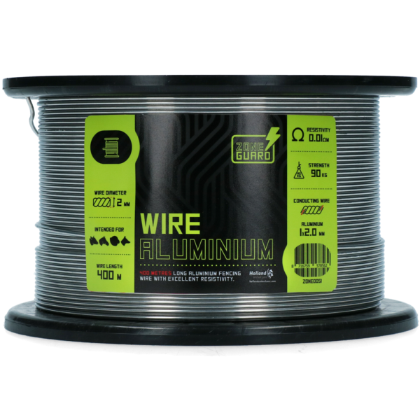 Schrikdraad van Aluminium 2 mm, 400 m – ZoneGuard Basic