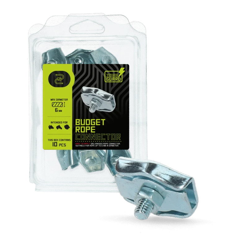 Koordverbinder voor Elektrisch Koord van 6 mm, 10 Stuks – ZoneGuard Budget