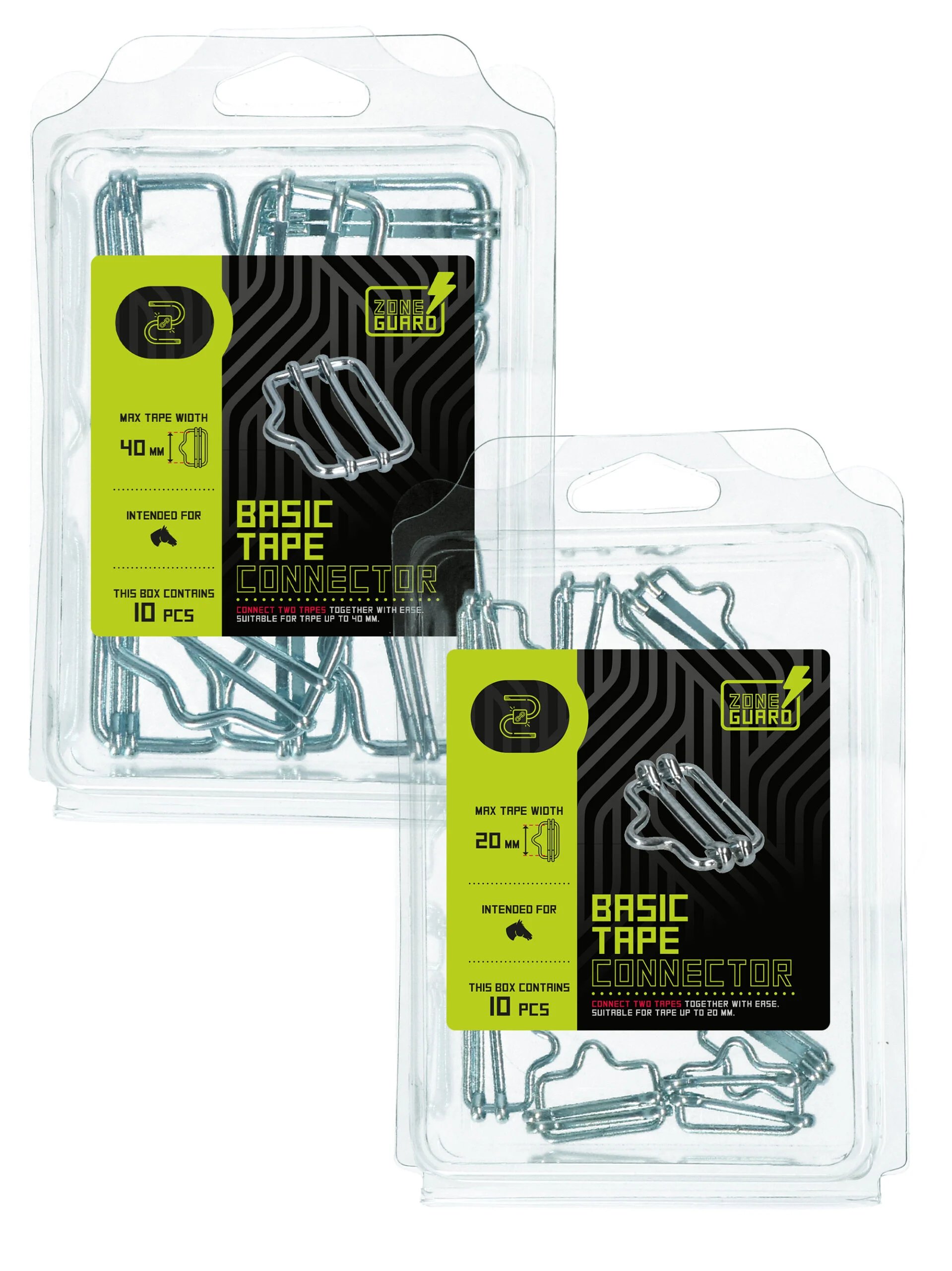 Lintverbinder voor Lint tot 20 mm, 10 Stuks – ZoneGuard Basic - Afbeelding 1